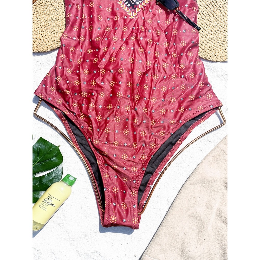 CUPSHE Boho Print One Piece Swimsuit | NWT – SIZE L - Picture 6 of 11